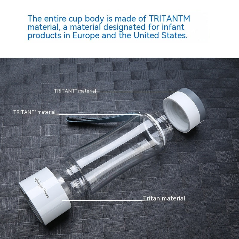 Hydrogen-Rich Water Bottle – Tritan, Self-Cleaning Electrolytic Cup | High-Concentration Hydrogen Infusion