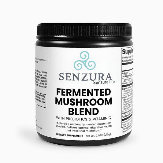 Senzura™ VitalMyco Blend – Fermented Mushroom + Prebiotic Immunity Complex