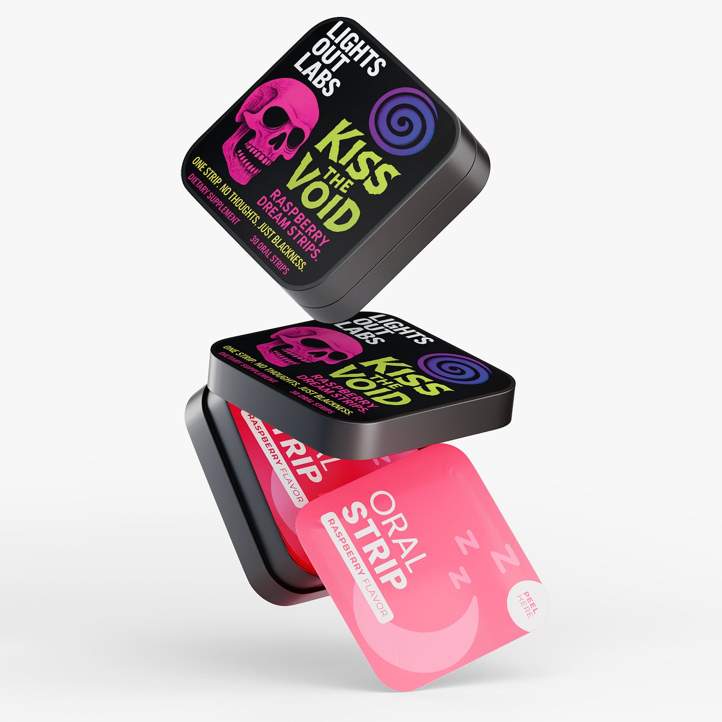 🌀 Kiss the Void – Raspberry Dream Strips by Lights Out Labs™