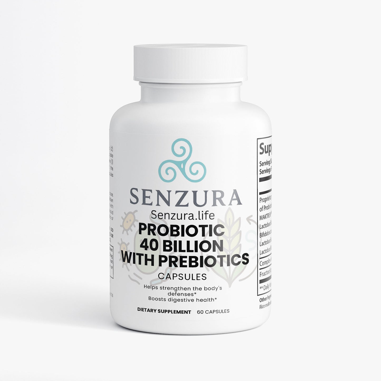 Senzura Probiotic 40 Billion with Prebiotics