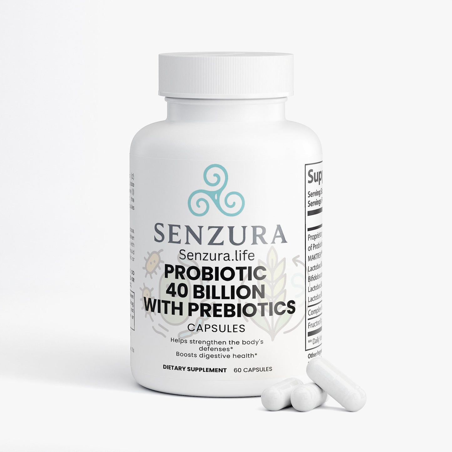 Senzura Probiotic 40 Billion with Prebiotics