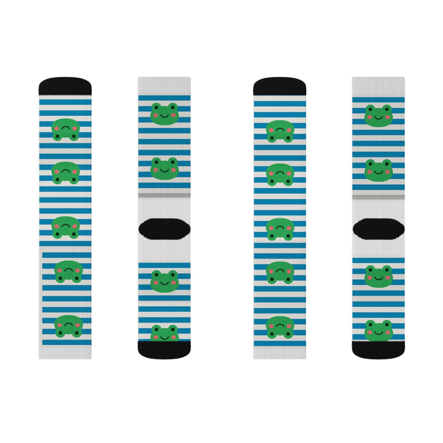 Frog Pattern Sublimation Socks - Fun and Whimsical Design for All Ages -FREE SHIPPING