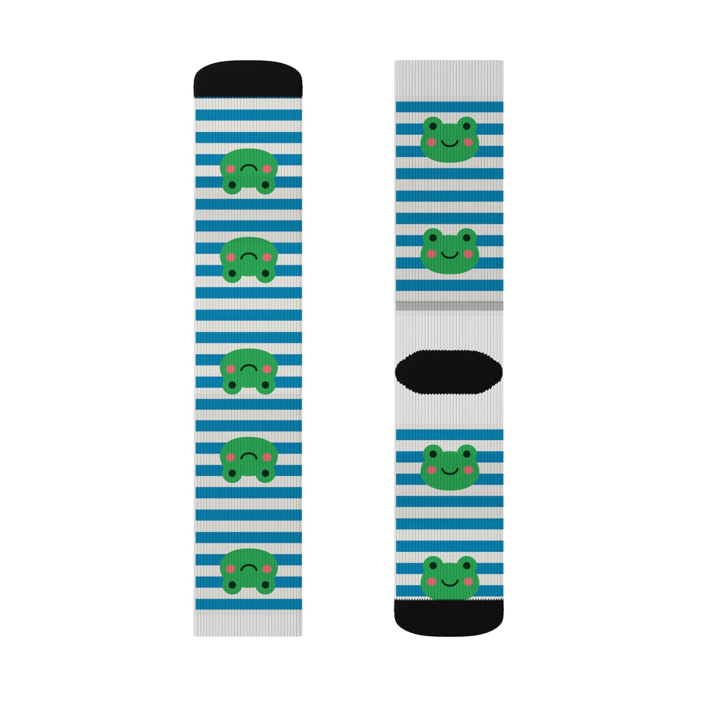 Frog Pattern Sublimation Socks - Fun and Whimsical Design for All Ages -FREE SHIPPING