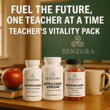 Teacher’s Vitality Bundle – Ashwagandha Stress Relief, Apple Cider Vinegar Metabolism Support & Collagen + Vitamin C Gummi
