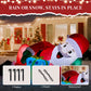 7FT Lighted Christmas Inflatable Decoration, Inflatable Santa Lying On Floor, Funny Blow Up Yard Decorations With Built-in LED Lights For Holiday Party Front Yard Lawn Garden Decor