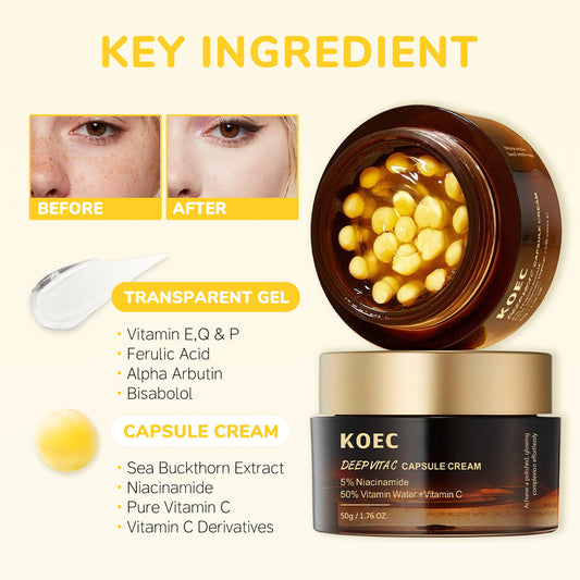 KOEC Collagen Facial Skin Care Cream – Anti-Aging, Firming & Deep Hydration