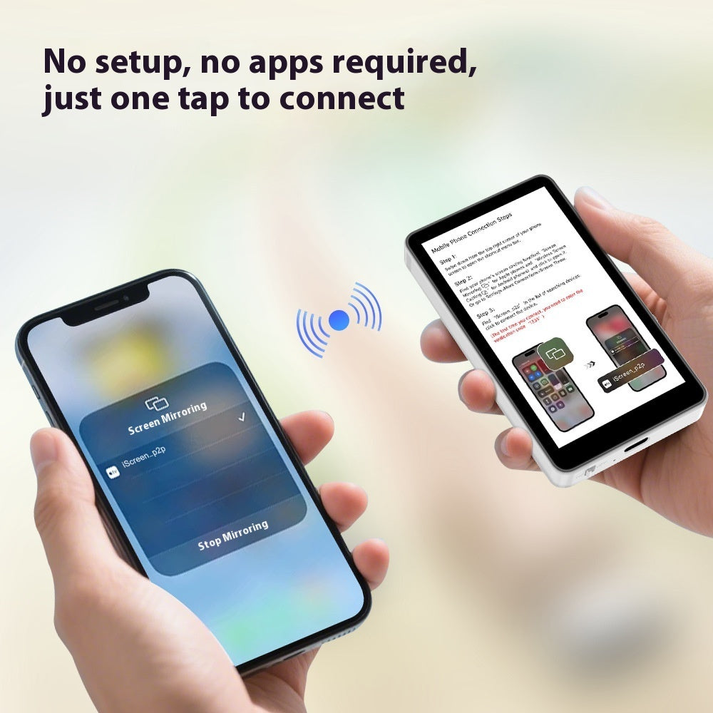 Wireless Mobile Phone Magnetic Selfie Display